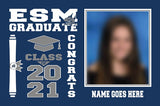 "ESM" Lawn Signs (double sided) - Personalized with name & photo