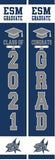 "ESM" Window Banners (set of 2) - Front Door Sides