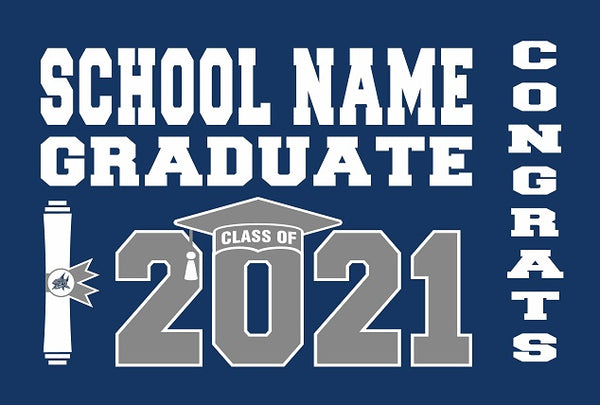 "Any School" Lawn Signs (double sided) - No personalization