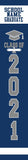 "Any School" Window Banners (set of 2) - Front Door Sides